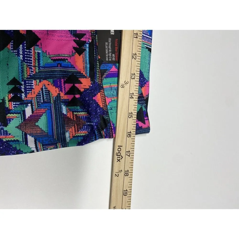 Fila Sport Run Capri Skimmer Mid Rise Leggings‎ - NWT Tribal Aztec Design Large